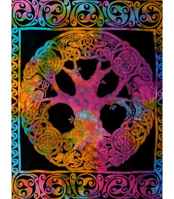 Single Multi Tie Dye Angle Tree (B543)