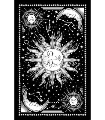 Single Black & White Sun Moon Love (B555)