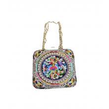 Vintage Tribe Full Embroidered Square Ladies Hand Bag  KTA18