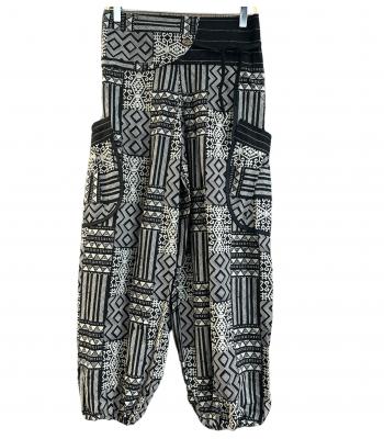 Cotton Stripe Patch Box Pocket Pant KTB446