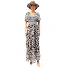 Rayon Paisley Smokey Long Dress KTB457