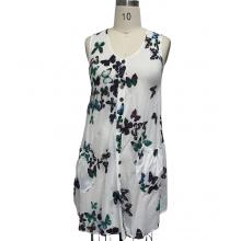 Cotton Butterfly Pocket Slv Less Dress ( KTK11)
