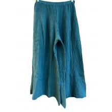 Cotton Palazzo Teal OS Yoga Pant KTK403