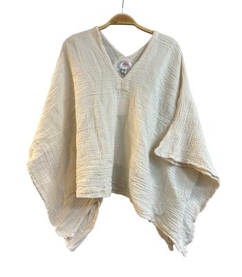 Cotton N Neck Poncho Top KTK415