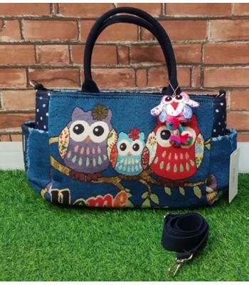 Cotton Baby Three Owl Shopping Bag (KTL503)