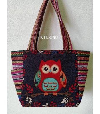 Cotton Owl Shopping Bag Wholesale (KTL540)