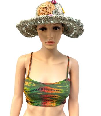 Rayon Multi Green Tie Dye Top Bras KTN219