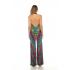 Rayon Tie Dye Multi  Artwork  Heart  Jumpsuit Overall KTP938
