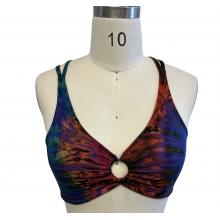 Rayon Tie Dye Cross Strap Bra Top KTP947
