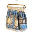 Cotton Vintage Feed Sack Blue Rabbit Short KTF26240