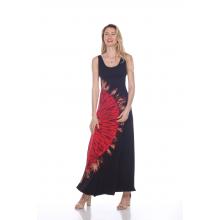 Viscose Tie Dye Long Dress  KTP1050