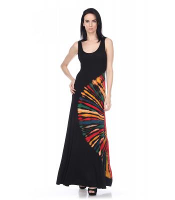 Rayon Tie Dye Long Dress  KTP1077 