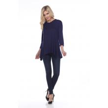 3/4-sleeve Women's Tops  KD2044 Blue