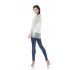 Lady's Knitted 3/4 Sleeve Butterfly T-shirt Wholesale (KZ2022)