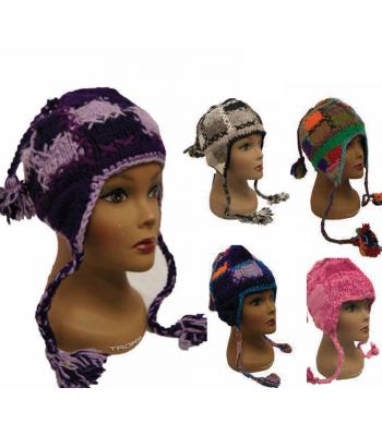 Cozy Look Woolen Bonnet Knitted Hat Wholesale (KK09-89)