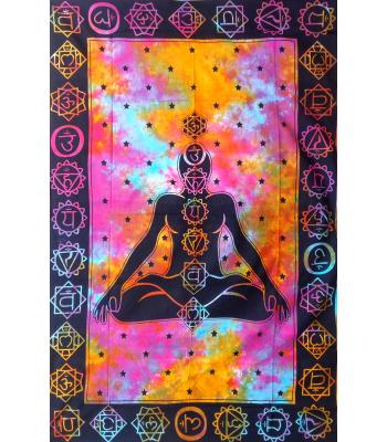 Shiva Yoga Multi Tie Dye Tapestry B1037S
