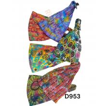 Cotton Multi Color Stripe Headband D953