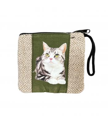 Cotton Patch DP Cat Coin Bag Wholesale (KFC2560 )