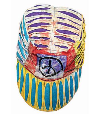 Cotton Peace Sun Hats Wholesale (RI308)