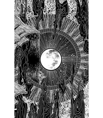 Monochrome Moon Landscape Tapestry (B75 / B586)