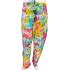 Pink & Blue Tie Dye Drawstring Festival Mushroom Pant (D410)
