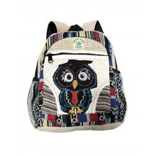 Cotton Hemp Owl Mini Backpack RIB1423