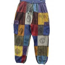 Cotton Patchwork  Block Print  Festival Yoga Trouser D348