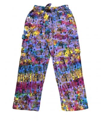 Tie Dye Mushroom Yoga Pants D532