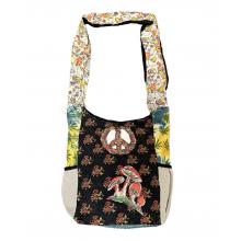 Cotton Hemp Peace Sing Mushroom Bag (KFC2697)