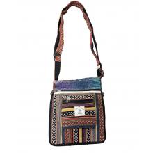 Cotton Hemp Round  Zip  Mini File Bag  KSE21552 ,