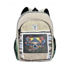 RIB2197 Hemp Mushroom & Skull Backpack