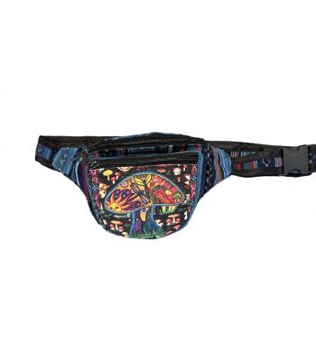 Cotton DP Multi Mushroom Fanny Pack Wholesale (SR24)