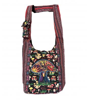 Cotton DP Multi Mushroom Crossbody Bag (SR32)