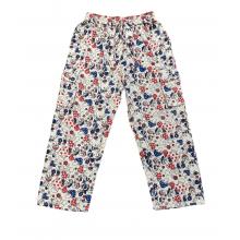 Cotton Cherry Mushroom Print Off white  Box Pocket Draw String Yoga Pant (DT55)