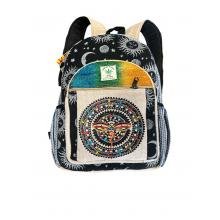 Cotton Hemp Backpack with Mandala & Third Eye FB143