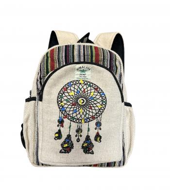 Cotton Hemp Dream Catcher Mini Backpack FB235