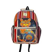 Cotton Hemp Rainbow Cat Backpack FB257