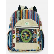 Cotton Hemp Butterfly Mushroom Backpack RIB24347