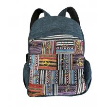 Cotton Multi Patch Denim Stonewash Himalayan Backpack RIB24383
