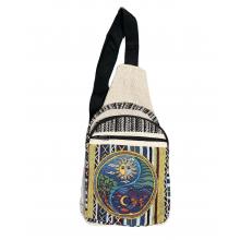Hemp Ying Yang & Sun Moon Crossbody Backpack RIB24960
