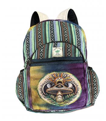  Hemp Tie Dye Eye On Mushroom Backpack RIB3015 