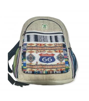 Cotton Hemp Southwest Multi Route 66 Backpack RT91