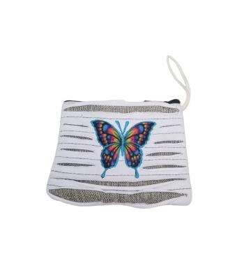 Cotton Razor Cut Butterfly Coin Purse KFC2765