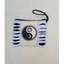Cotton Razor Patch  Ying Yang Sun Moon Coin Bag (KFC2570)