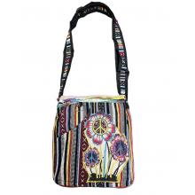 Cotton Peace Sign Flower P.P  Bag RIB2124