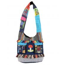 Cotton Multi Mushroom Two Pocket Bag SF896