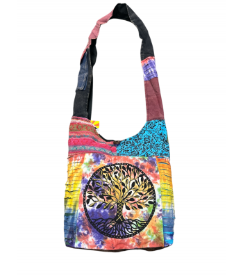 Cotton Tie Dye Tree Of  Life Bags (AGB1071)