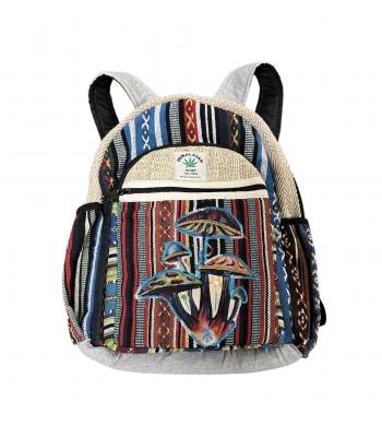 Cotton Hemp  Multi Tree of Mushroom Backpack RIB2141S
