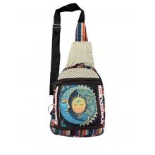 Cotton Sun Moon Crossbody Sling Backpack  RIB3124
