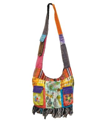Cotton Tie Dye  Dream Catcher  Pocket  Bag AGB1077
